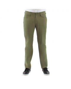 Urban Star Olive Color Polyester Fabric Pants with 5 Pockets for Men