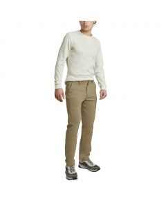 Weatherproof Vintage Khaki Pants with Flexible Waist for Men