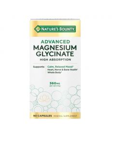 Nature's Bounty Advanced Magnesium Glycinate 360 mg / 90 Capsules