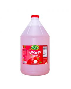 Pure Lychee Syrup for Drinks, Desserts, and Cocktails 3.8 L