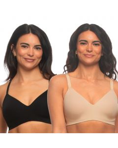 Jezebel Women&#039;s Seamless and Wire-Free Bra 2-Pack