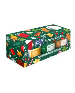 Beep Christmas Edition Aromatic Candles with Assorted Fragrances 3 Units / 170 g / 6 oz