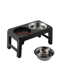 Friends Forever Elevated Double Dog Feeder 4 Heights