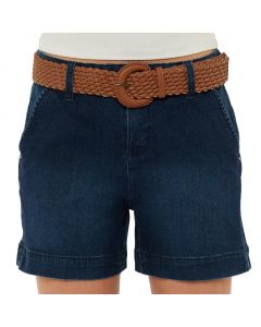 One5One Women's Denim Shorts with Belt