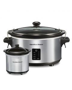 Hamilton Beach Programmable Slow Cooker with Dip and Appetizer Warmer
