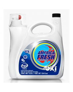 America Fresh Oxi Liquid Laundry Detergent 4.55 L / 154 oz