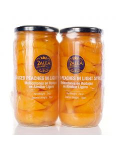 Zalea Gourmet Sliced Peaches in Light Syrup 2 Unidades / 425 g / 15 oz