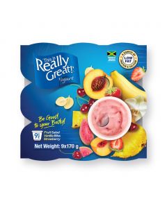This Is Really Great Yogurt Strawberry, Vanilla and Fruit Flavor 9 Units / 170 g / 6 oz