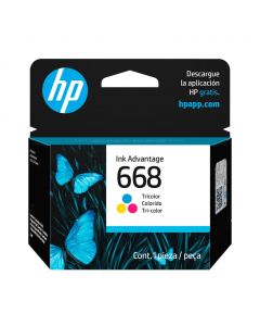 HP 668 Tri-Color Ink Cartridge 3 Units