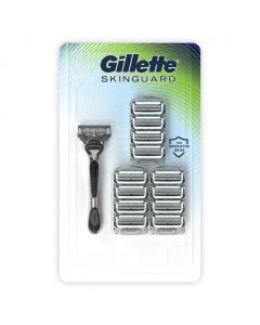Gillette SkinGuard Sensitive Skin Razor with 13 Cartridges + Handle