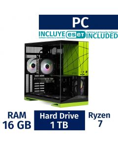 Skytech Gaming Ryzen 7 Gaming Desktop PC 16 Gigabytes / 1 Terabyte ST-VIPER-2214-GR-OR + ESET Antivirus