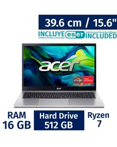 Acer 39.6 cm / 15.6&quot; Inches Laptop Aspire Go AMD Ryzen 7 16 Gigabytes / 512 Gigabytes AG15-42P-R917 + ESET Antivirus