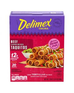Delimex Cocina Beef Taquitos 566 g / 1.25 lb