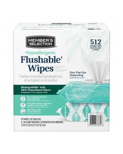 Selection Hypoallergenic Disposable Wet Wipes 8 Packs / 64 Units
