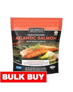 Selection Frozen Boneless Salmon Portions with Skin 680 g / 1.5 lb